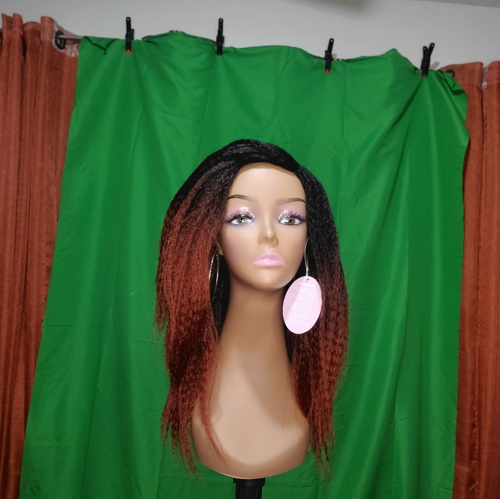 Kinky Straight Synthetic Wig